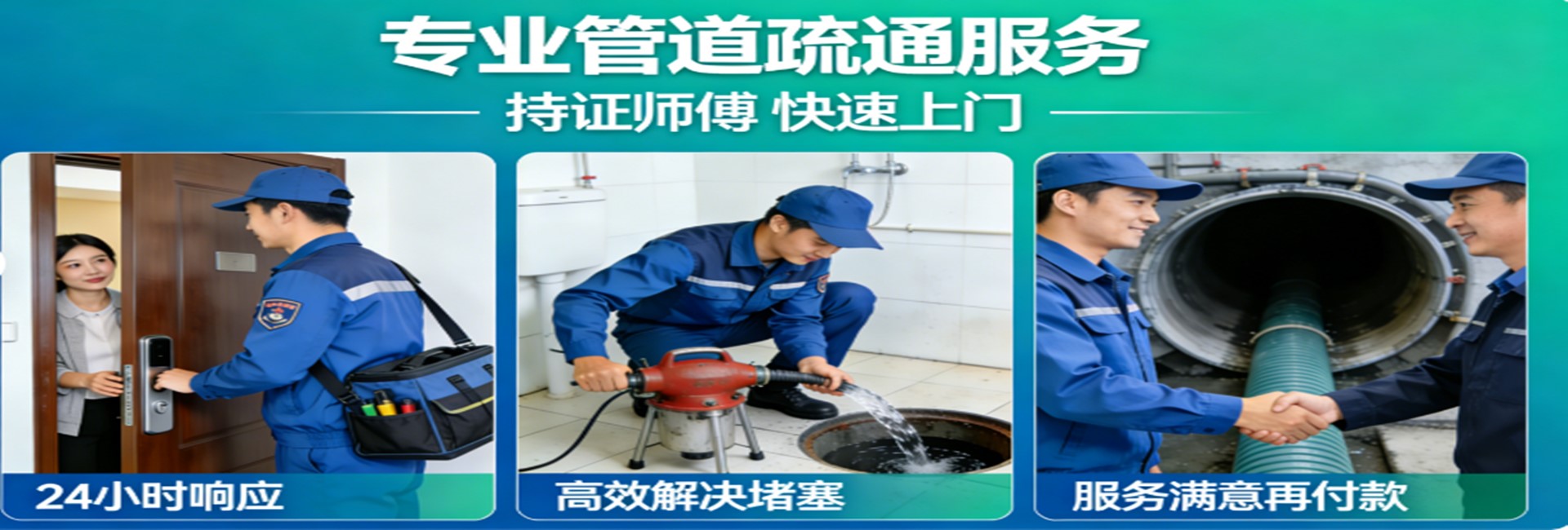 鄂州阿盛管道疏通服务banner