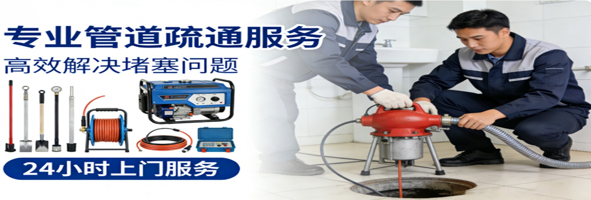 鄂州阿盛管道疏通服务banner